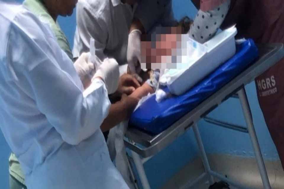 Bebê dá entrada em hospital com suspeita de ter ingerido cocaína