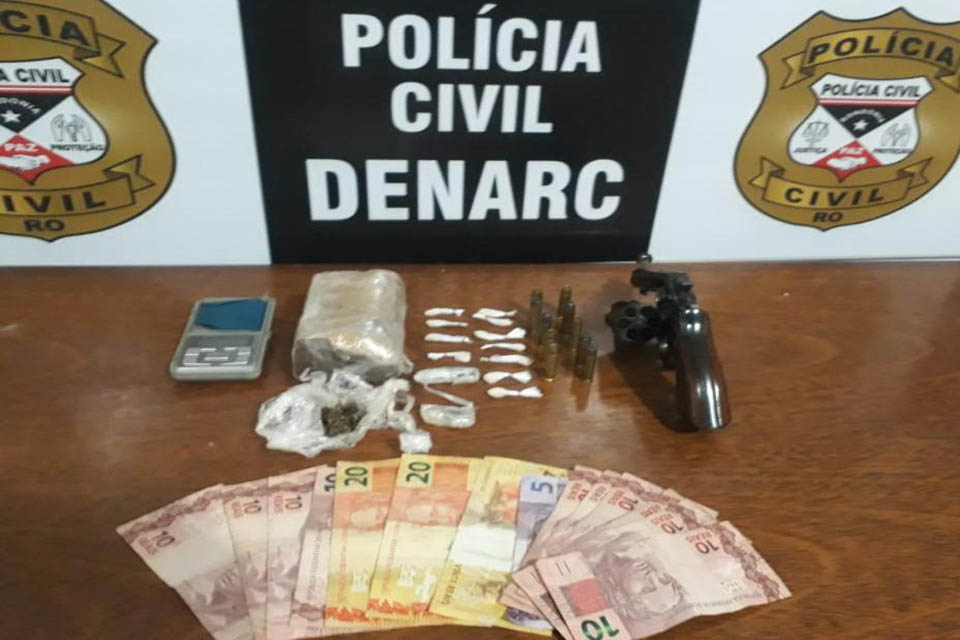 Denarc prende homem com drogas e arma em Porto Velho