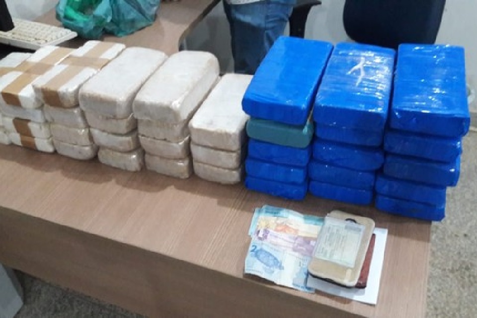 4 suspeitos foram presos com quase 40 kg de cocaína em Rondônia