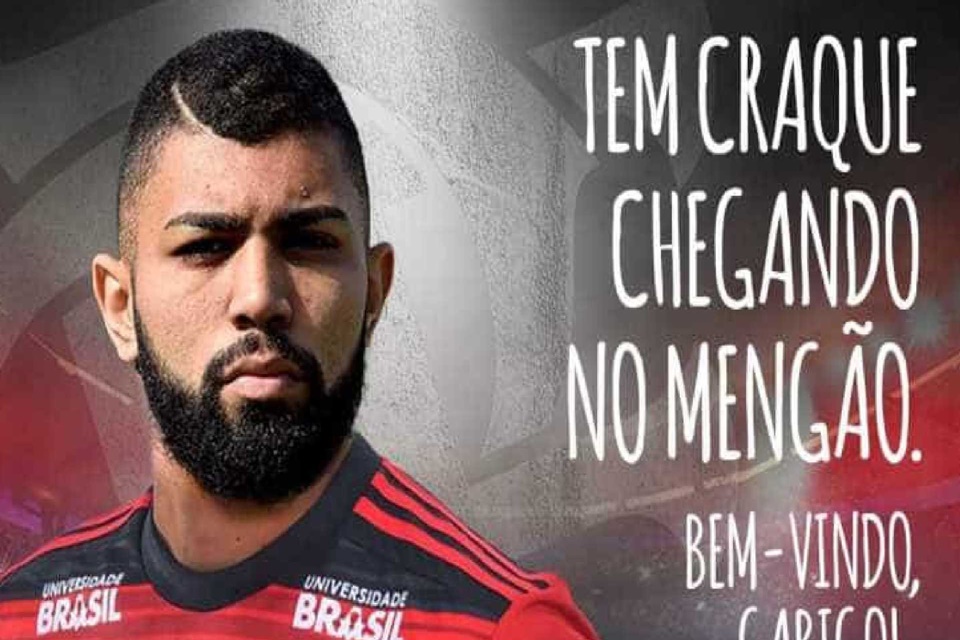 Gabigol é anunciado e cita ídolos do Flamengo