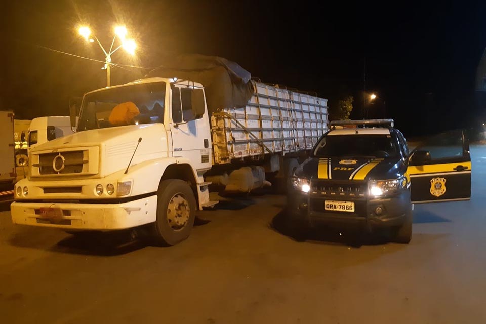 PRF apreende caminhão carregado com quase 19 mil litros de cerveja em Vilhena