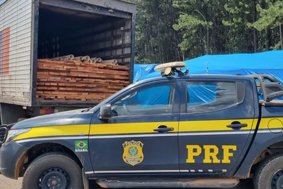 Operação Arco Verde apreende madeira ilegal equivalente a carga de 41 caminhões, em RO