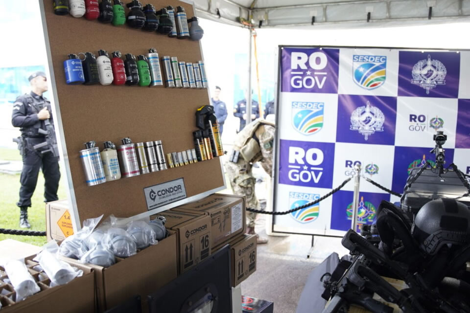 Segurança Pública de Rondônia é fortalecida com entrega de equipamentos, armamentos e veículos