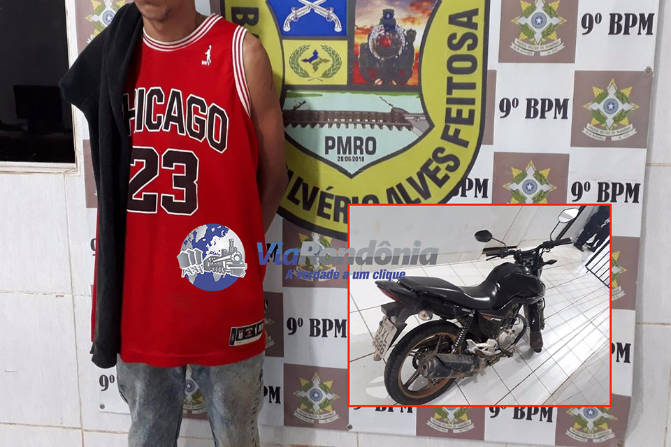 Adolescente é detido tentando levar moto roubada para Bolívia