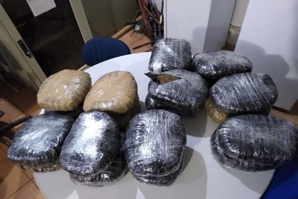 Polícia Civil apreende 20 quilos de maconha e prende dois em Guajará