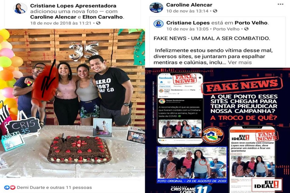 Autor do perfil fake alimentado dentro da TV Allamanda é marido de assessora de Cristiane Lopes