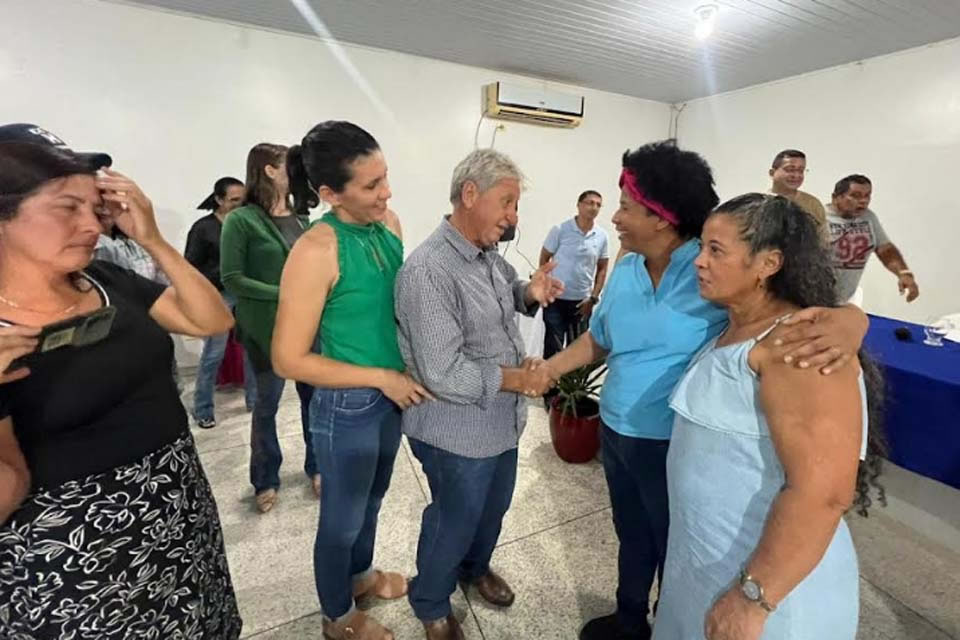Em Machadinho do Oeste deputada Sílvia Cristina reafirma apoio à pré-candidatura de Leomar Patrício