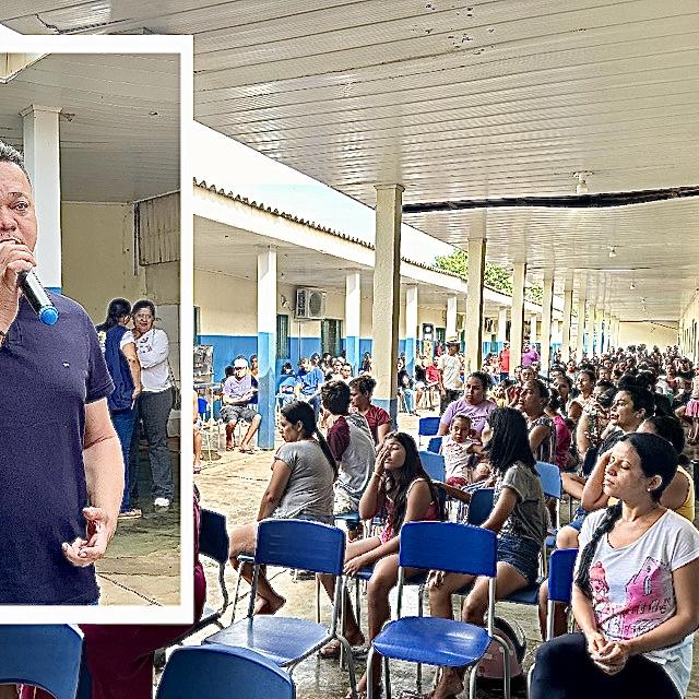 Vereador Isaque Machado se reúne com pais de alunos e discute necessidade de reforma em escola municipal de Porto Velho