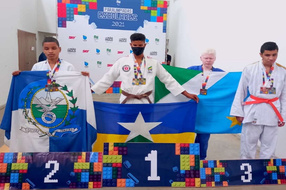 Judoca Danilo Silva é tricampeão da Paralimpíadas Escolares Brasileiro