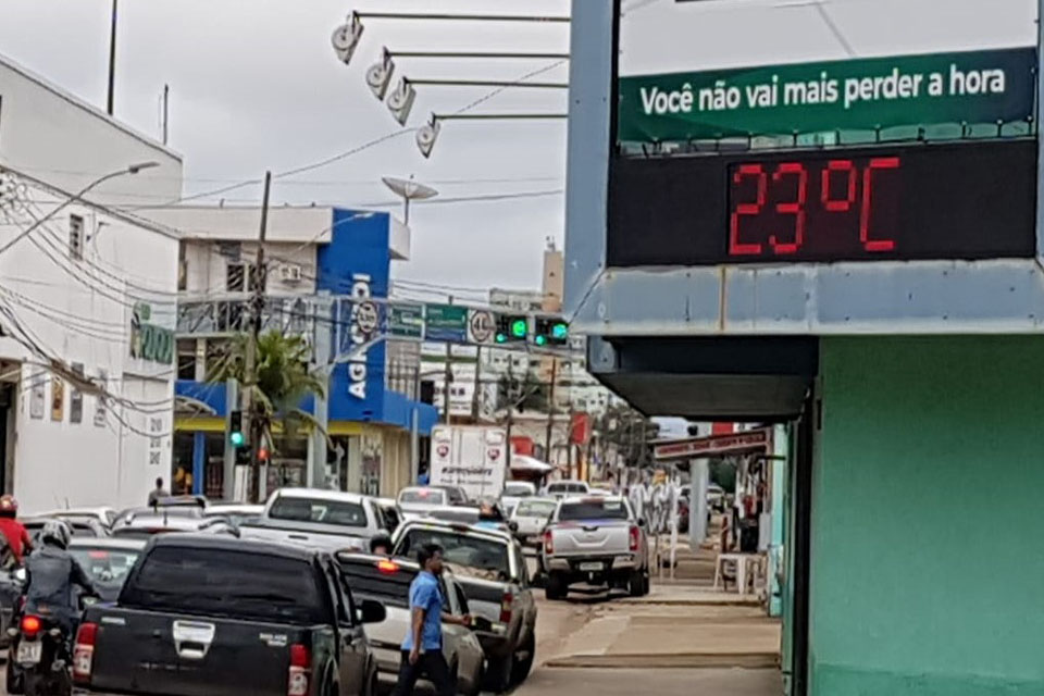 Tempo frio deve permanecer em Rondônia pelo menos até quarta-feira