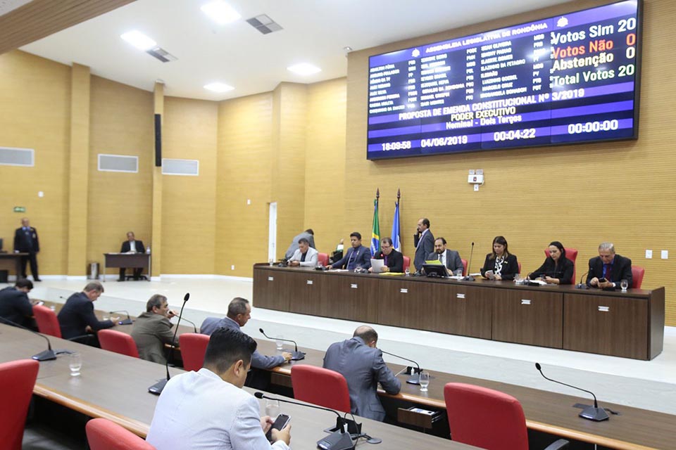 Projetos de Lei do Governo de Rondônia são aprovados em sessão na Assembleia Legislativa