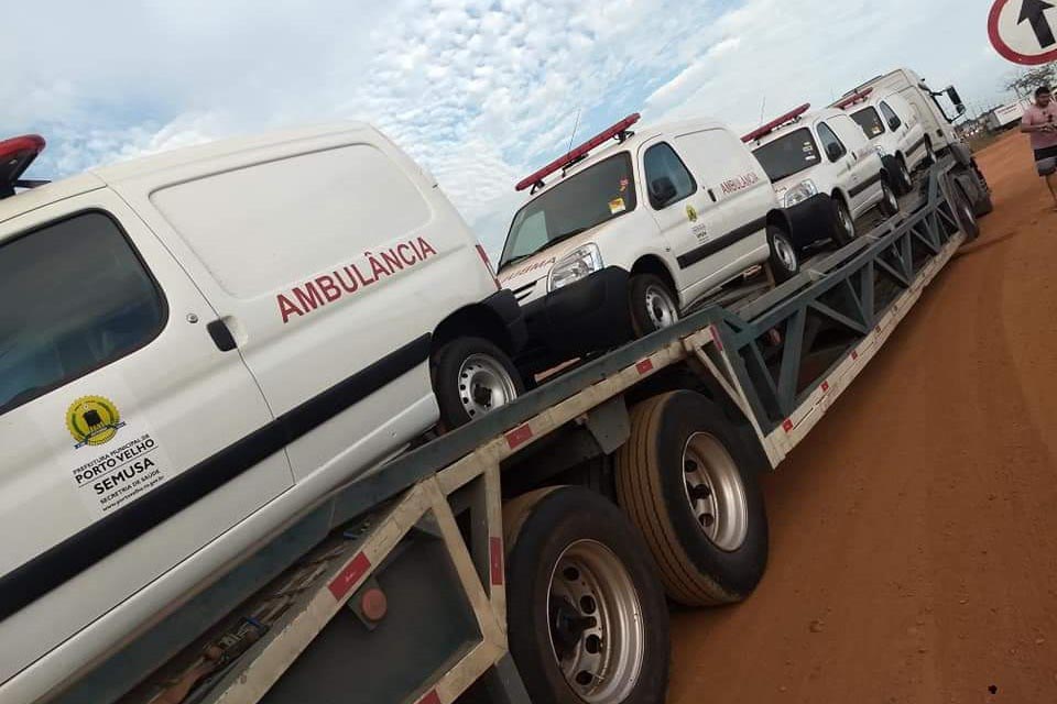 Prefeito entrega mais nove ambulâncias para atender Porto Velho e distritos
