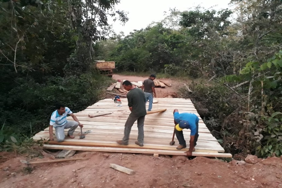 32 pontes construídas ou reformadas: Secretaria de Obras garante tráfego na zona rural