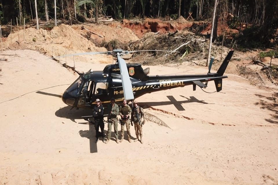 PF RO realiza ação para combater garimpo ilegal no Parque Nacional Mapinguari