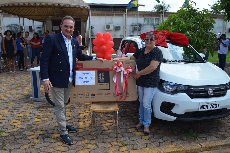 Prefeitura de Rolim de Moura entrega Prêmio da Promoção IPTU premiado 2019