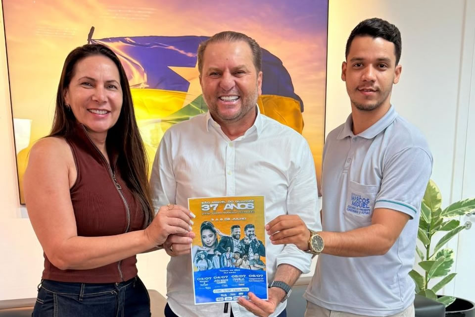 Cirone Deiró apoia comemoração dos 37 anos de São Miguel do Guaporé
