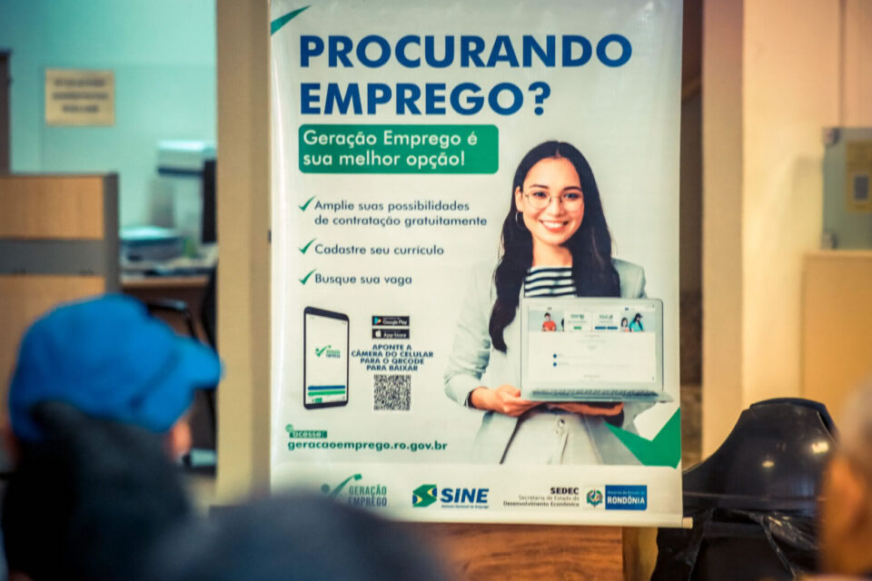 Governo de RO disponibiliza 2.470 mil vagas de empregos formais e cursos gratuitos à população