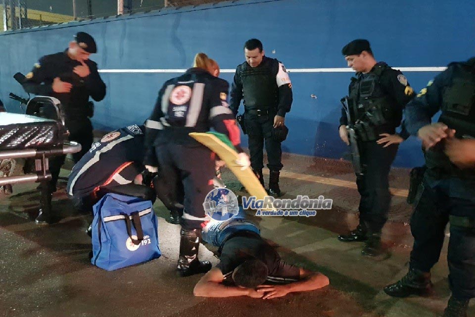 Assaltante é baleado por agente penitenciário após assalto em Porto Velho
