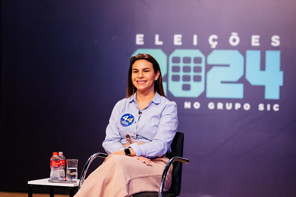 COMPROMETIMENTO Na sabatina da Sic TV, Maria na Carvalho diz que será a prefeita dos distritos