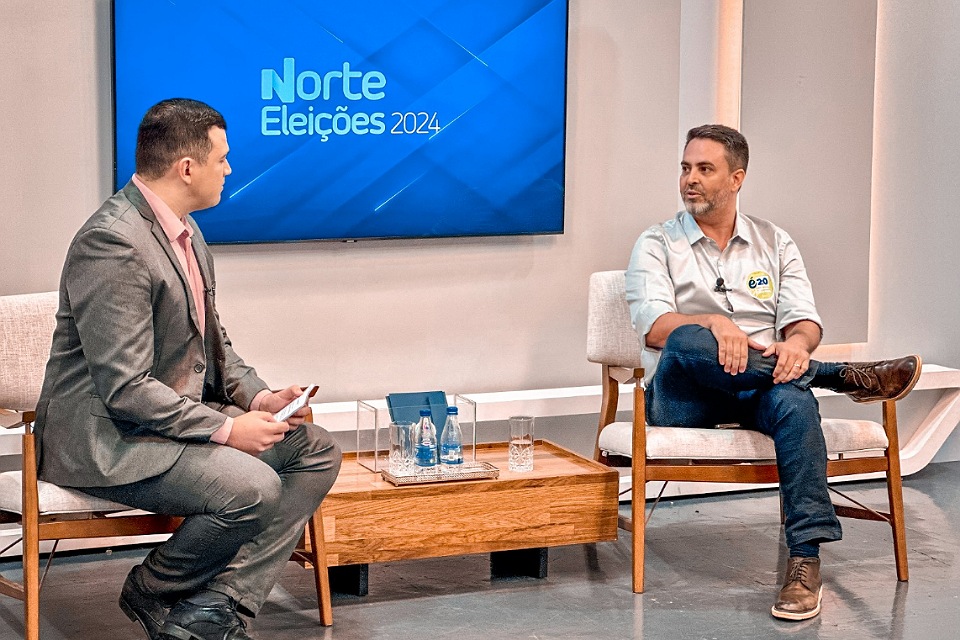 Durante sabatina na TV Norte, Léo Moraes fala sobre gestão no Detran, além de garantir investimento no esporte, na educação e nos distritos de Porto Velho