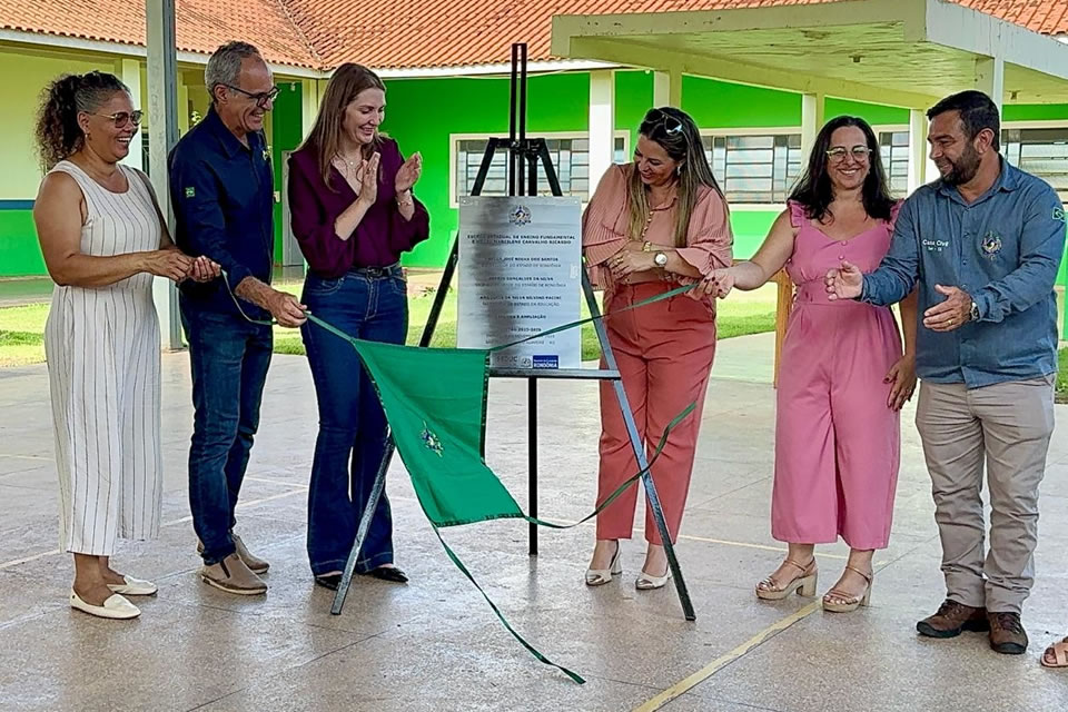 Deputada Lebrinha e secretária Pacini prestigiam entrega de obras no Vale do Guaporé