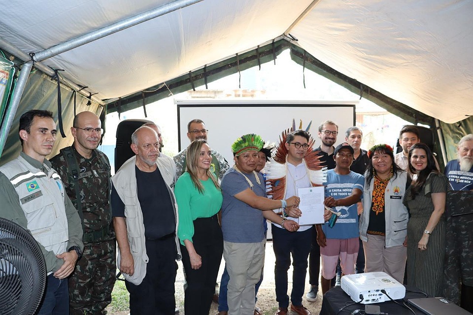 PF participa de evento que marcou a conclusão da ação de desintrusão da TI Karipuna.