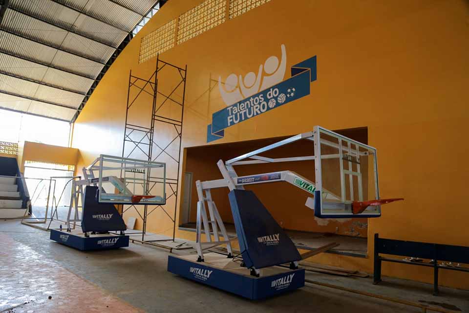 Reforma no Ginásio Dudu em Porto Velho entra em fase de conclusão