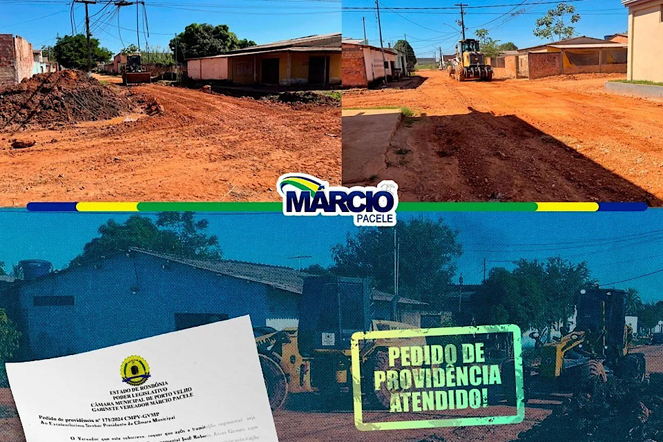 Prefeitura atende pedido de providência do presidente da Câmara e realiza melhorias no bairro Lagoa na Zona Leste