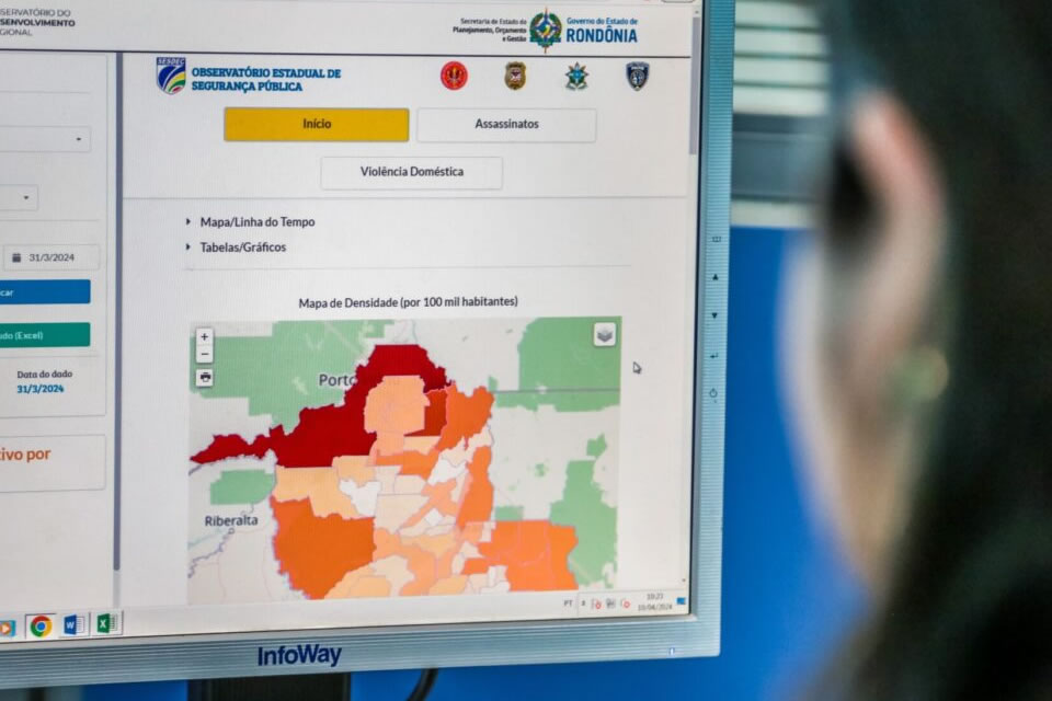 Portal dá acesso simplificado aos índices de segurança pública de Rondônia