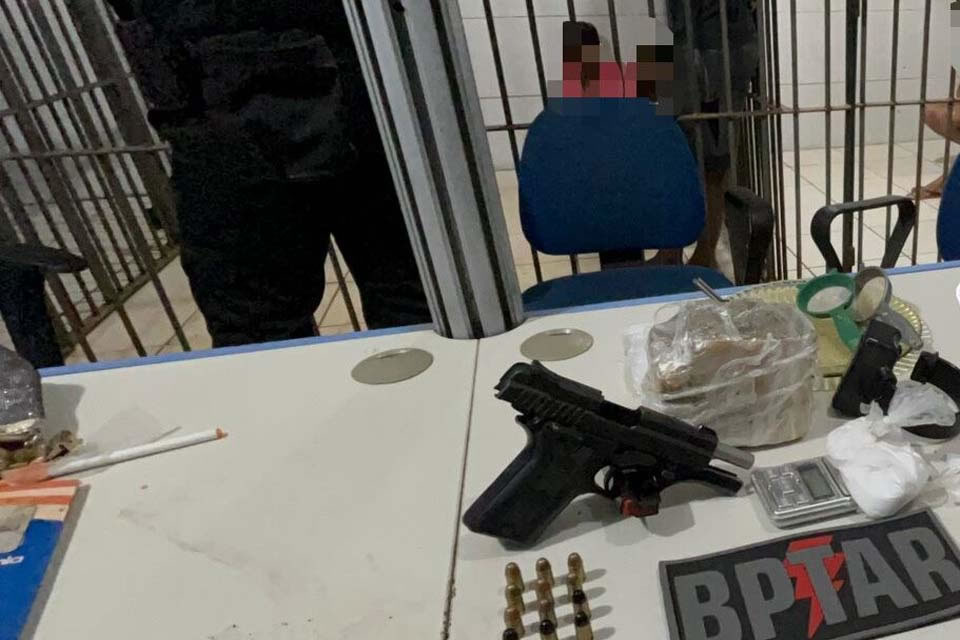 Quadrilha é presa com drogas e arma depois de trocar tiros com a Polícia