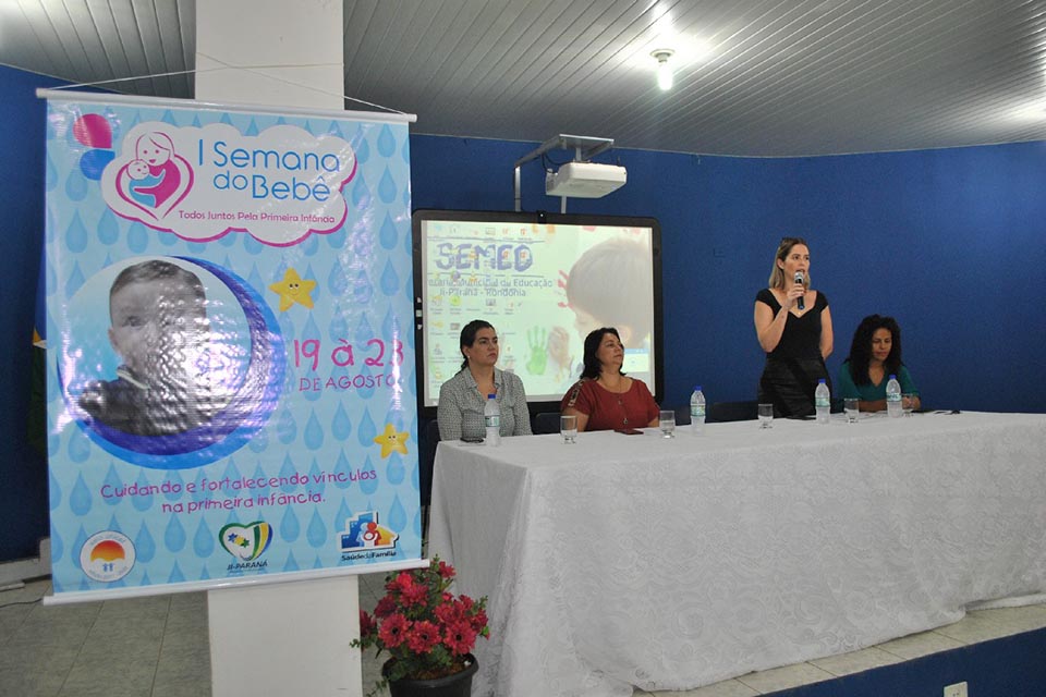 Secretarias de Educação, Saúde e Assistência Social realizam abertura da Semana do Bebê