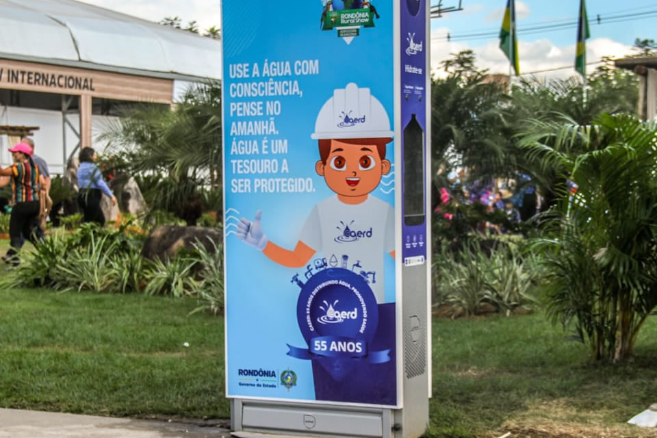 Com inovação tecnológica e sustentável, estações de hidratação se destacam na 11ª Rondônia Rural Show Internacional