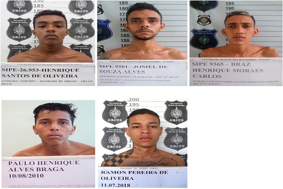 Cinco detentos fogem do Urso Branco: fotos