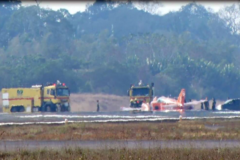 Aeroporto de Porto Velho é interditado após pneu de avião furar durante aterrissagem