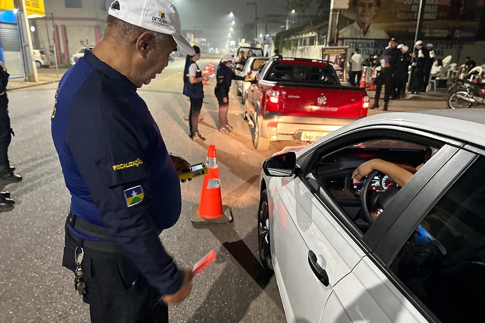 Durante ação nacional, Detran-RO intensifica ações da Operação Lei Seca no estado