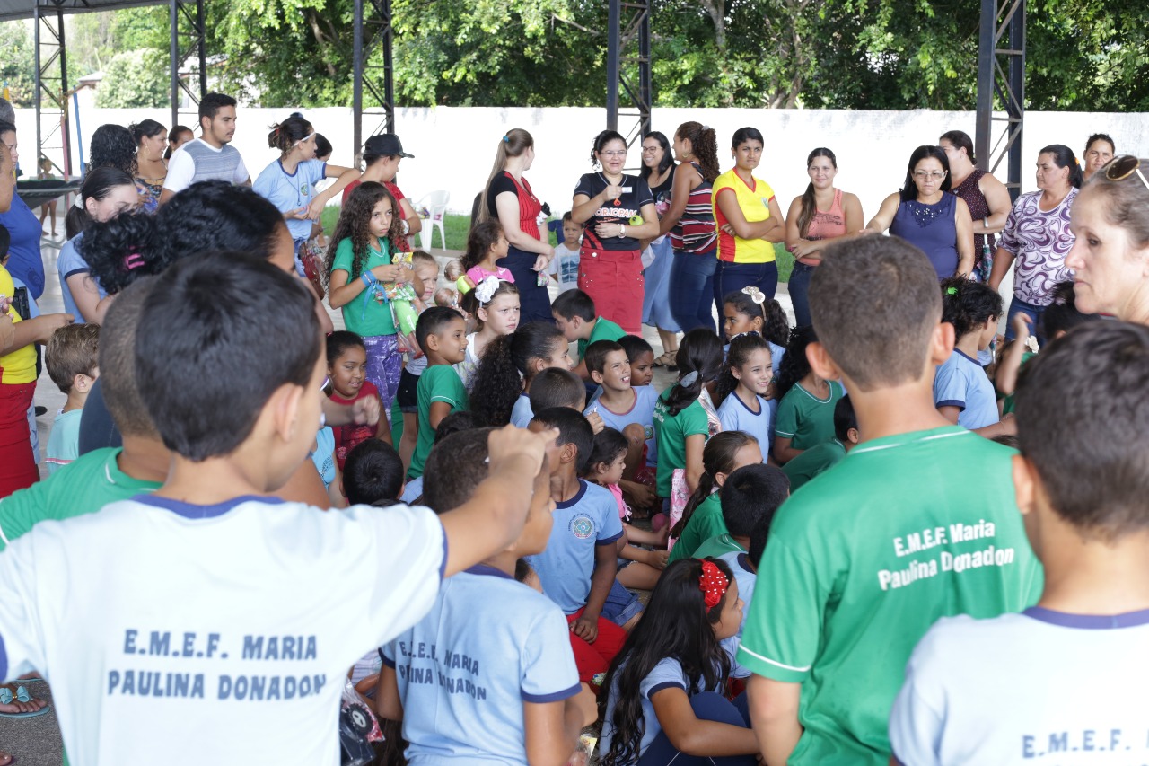 Festa das Crianças em Nova Conquista reúne comunidade em tarde de alegria