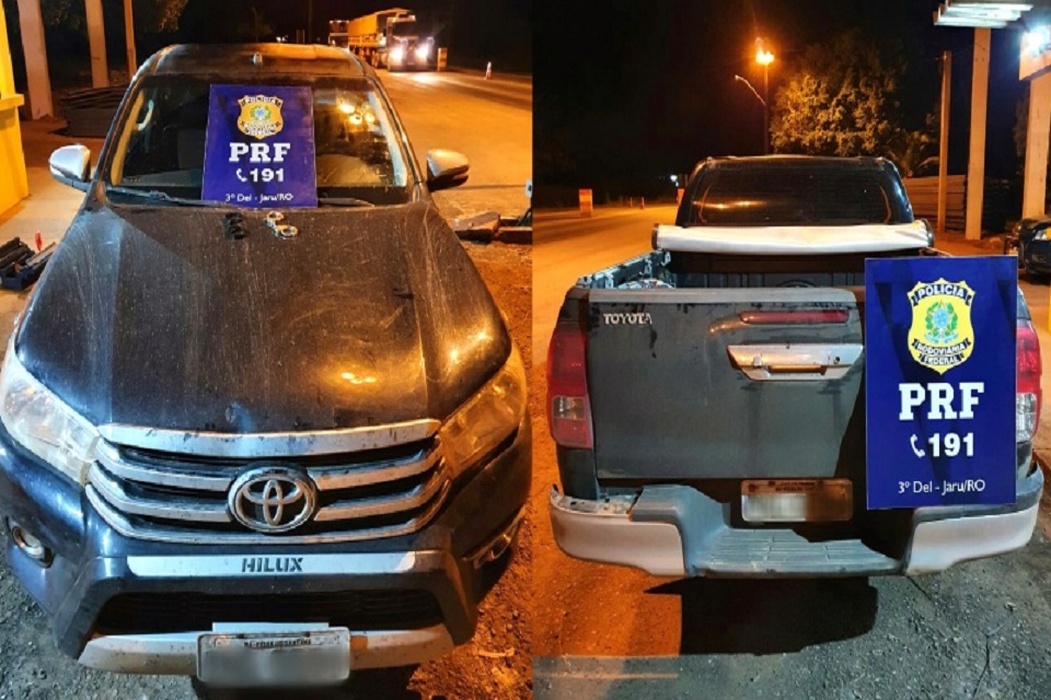 JARU/RO: PRF recupera Toyota Hilux roubada na Bahia