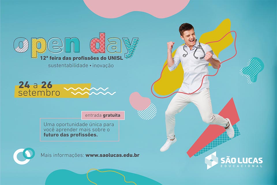 São Lucas realiza a 12º Feira das Profissões - Open Day, nos dias 24 a 26 de setembro