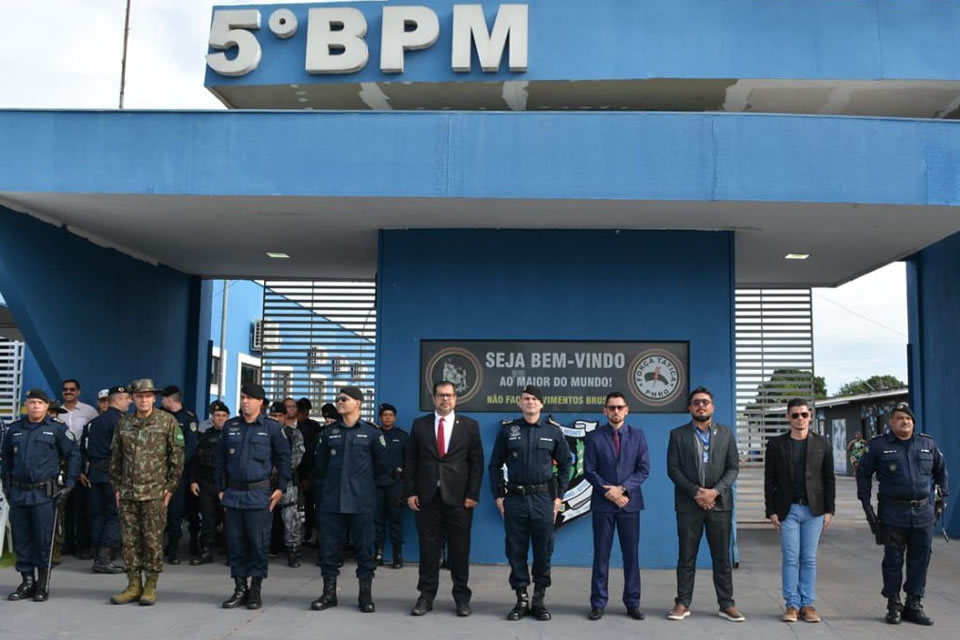 MP participa de solenidade de passagem de Comando do 5º Batalhão de Polícia Militar