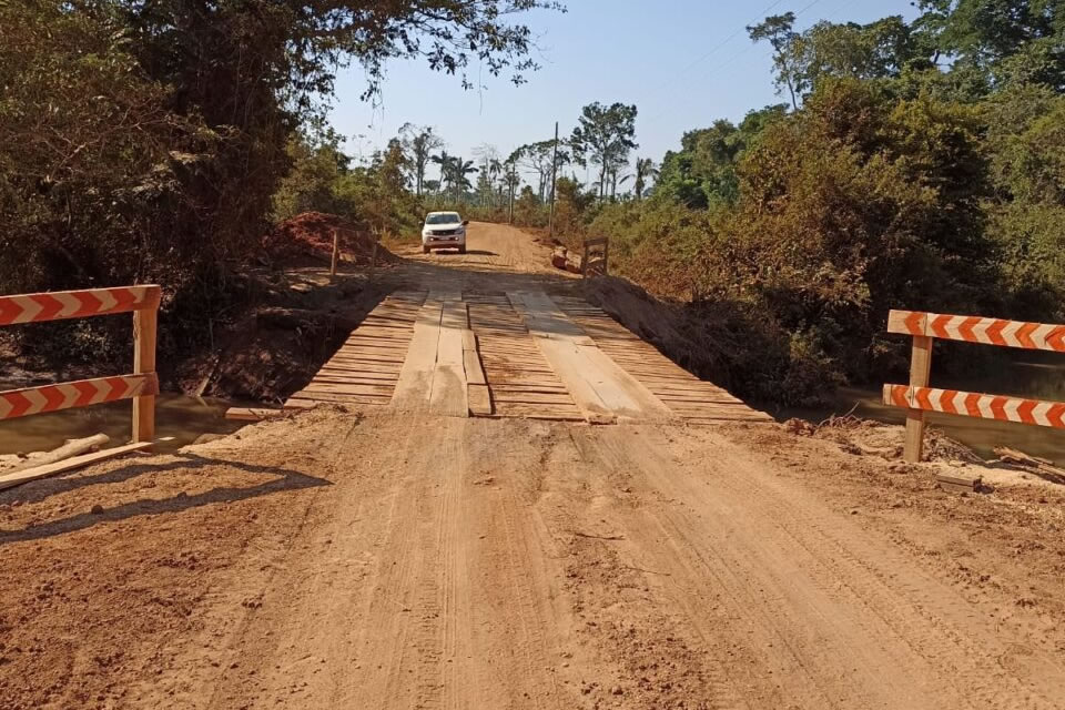 Governo de RO conclui obras na ponte da RO-135 no Rio Colorado, em Alta Floresta d’Oeste