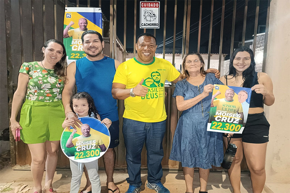 Candidato a vereador Moisés Cruz intensifica campanha em Porto Velho  