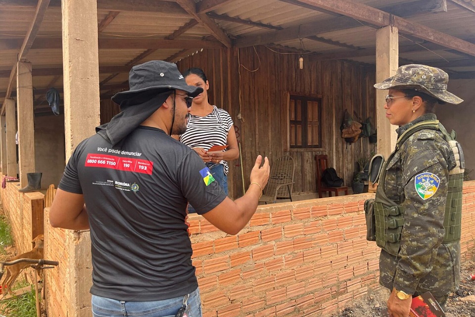 Ações de conscientização sobre combate às queimadas e incêndios florestais contemplam moradores de Candeias do Jamari e distritos