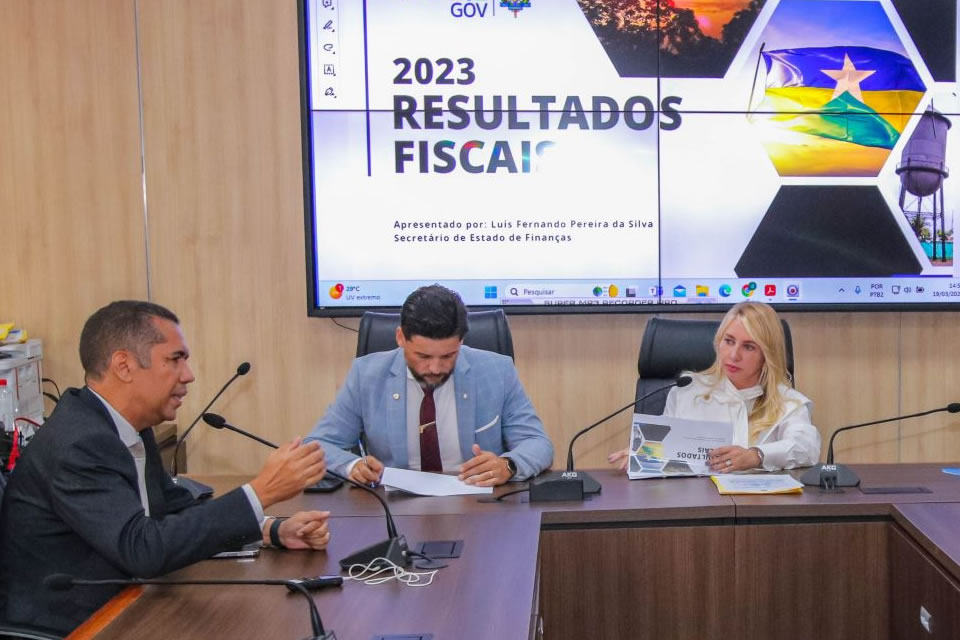 Secretário da Sefin explica para deputados os números da arrecadação de RO