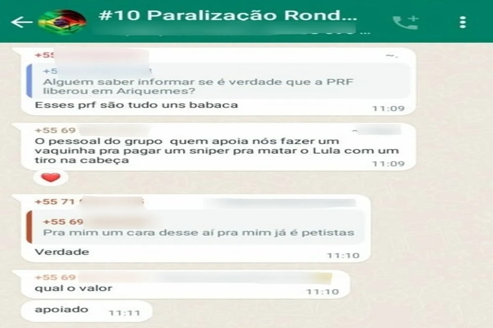 MP de Rondônia determina investigação contra suspeitos de ameaças contra Lula