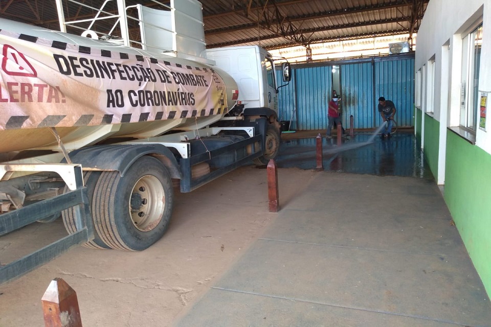Residências Regionais do DER recebem serviço de sanitização para prevenir propagação da Covid-19 em Rondônia