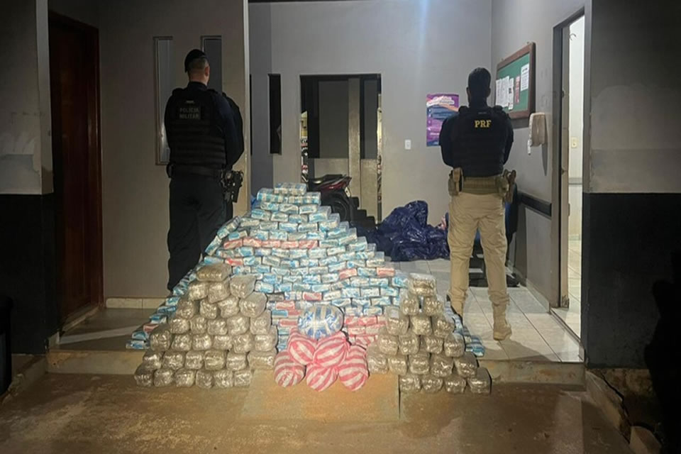 PRF em Rondônia apreende mais de 270 kg de skunk neste último domingo