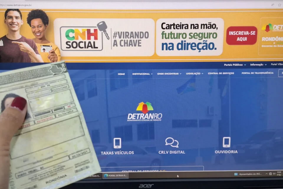 Candidatos podem atualizar dados nas inscrições da CNH Social; guia digital com passo a passo é desenvolvido pelo Detran-RO