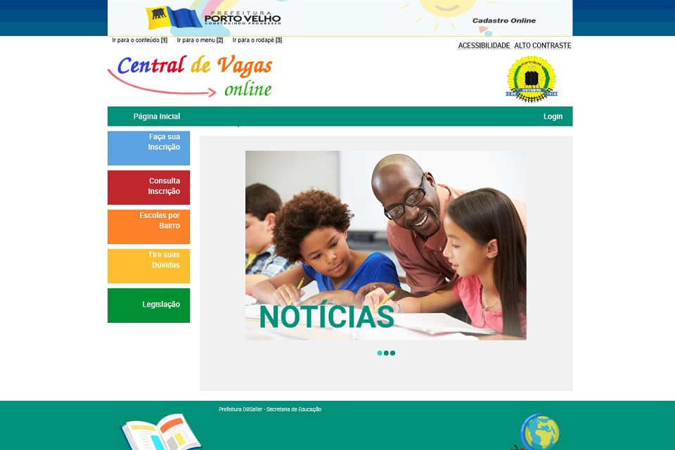 Sistema de Chamada Escolar Online volta a funcionar normalmente