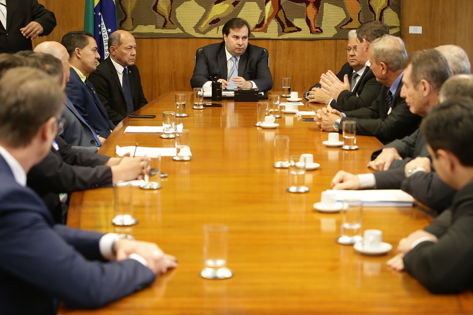 Com articulação de Coronel Chrisóstomo, Rodrigo Maia recebe empresários de Rondônia em Brasília.