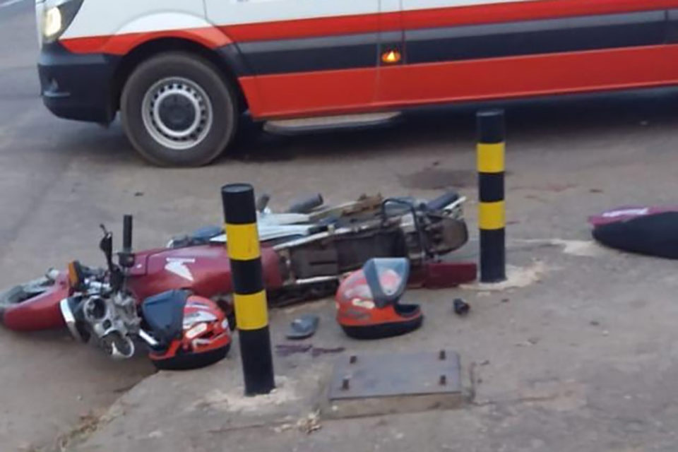 Menino de 8 anos morre após colisão entre a moto e carro em Porto Velho